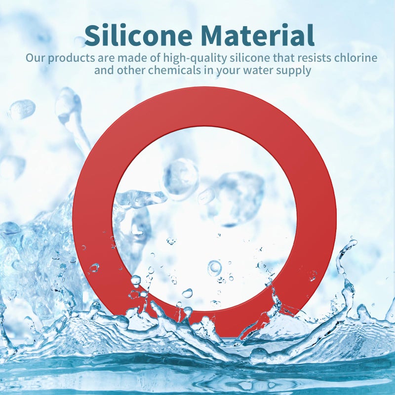 Ullnosoo Flush Valve Seal for Mansfield, 4 Pack Upgraded Silicone Material Toilet Replacement Parts, Tank Gasket for 210 and 211, Equivalent to 630-0030 - Image 2